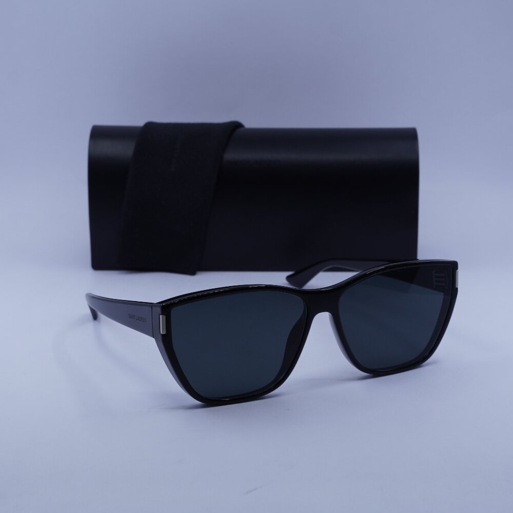 Saint Laurent SL 758 001 Cat Eye Sunglasses - Black/Grey